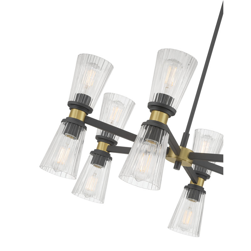 Lustre 12 lumières 29,5 "de large Lustria