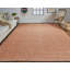 Tapis orange en polyester tissé à la main Rectangle Fleurette-2012449778