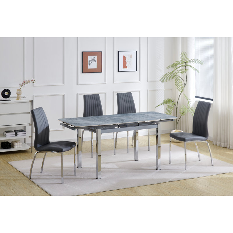 4 - Person Dining Set, Grey