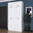 Modern Hall Stand with Hanging Coat Rack & Multiple Shelves, White | 100% Melamine Coated E1 Quality Chipboard, Dimensions: 47.1 x 89.1 x 14.8 inches | Wall-Mountable Design for Additional Storage & Organization-91317366