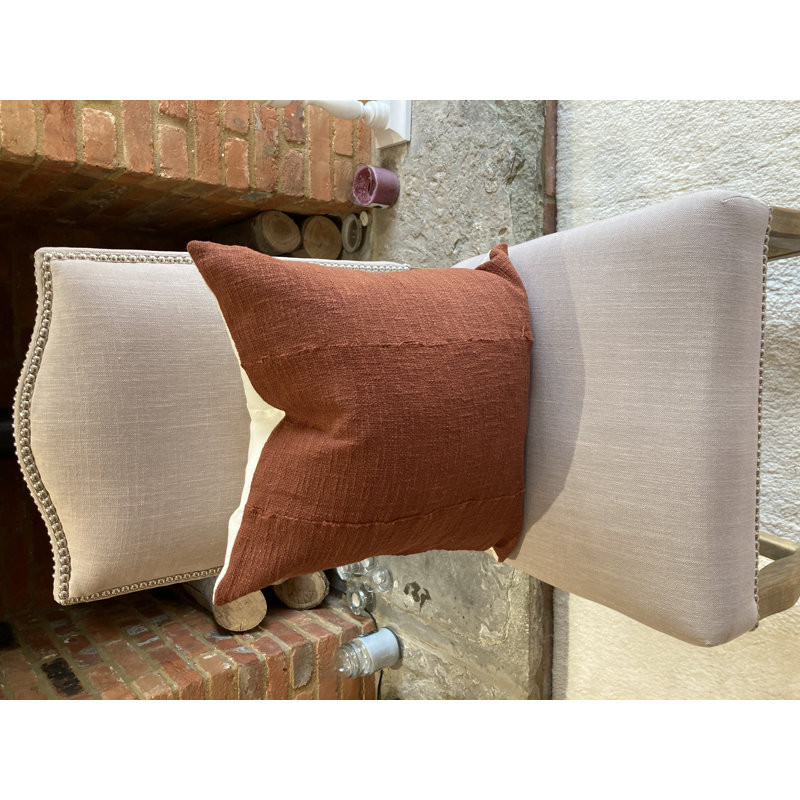 Alandria Square Throw Pillow Cover, Orange
