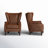 Ameliah Genuine Leather Wingback Chair-207342223