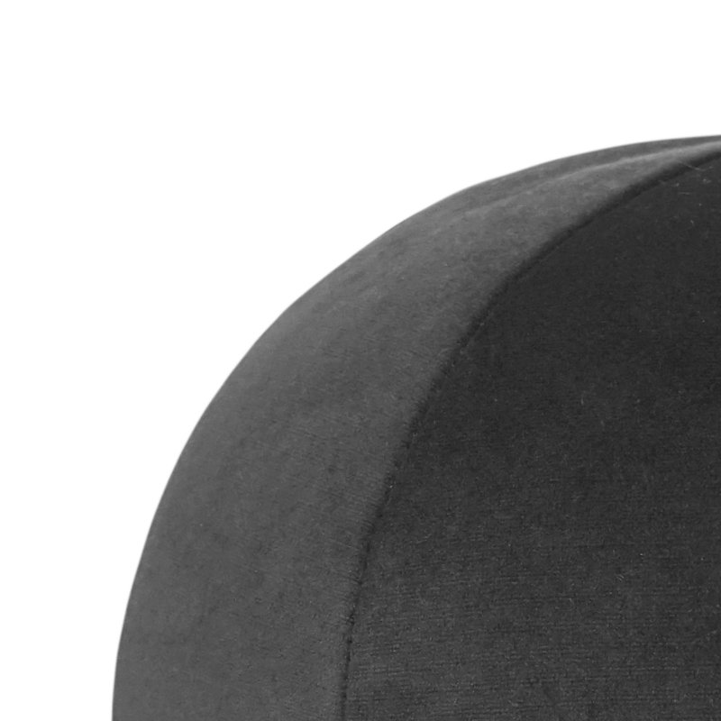 Posh Ball Circular Pillow Cover & Insert, 10"H x 10"W, Charcoal