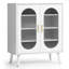 Armoire à chaussures surélevée à 2 portes et panneau solaire à 2 portes à DEL 4 couleurs 26,77 po USB-1946558297
