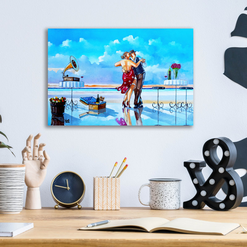 Art mural en verre Dovecove «Sunset Lambada» par Ronald West, H 12 po x l 16 po x P 0,13 po