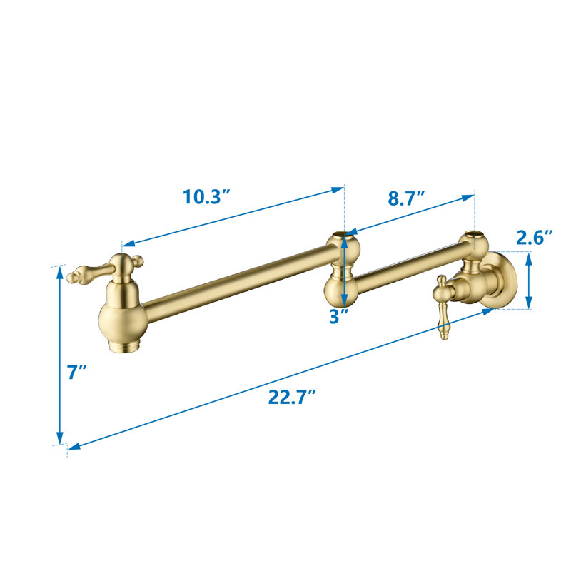 FORCLOVER Kitchen Faucet, Gold