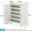 Armoire de rangement pour chaussures 35,43 "à 6 niveaux avec portes-1223965258