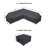 All-Weather Wicker Outdoor Conversation Set Group Seating Sectional Sofa Covers