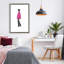 Cadre flottant rose fuchsia, design par Simone Elum-193062018-193062019