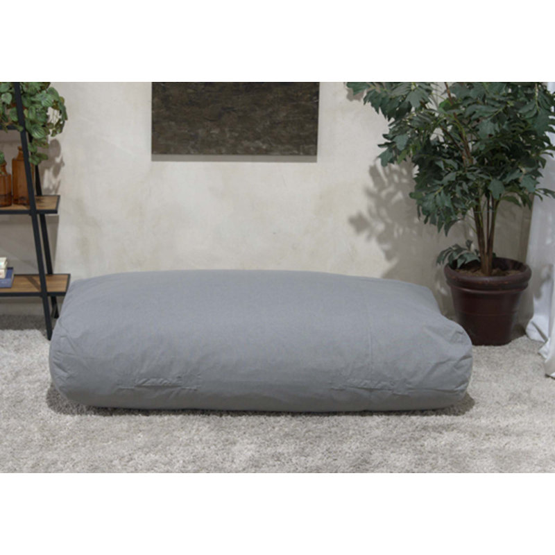 Fauteuil à billes résistant à l'eau, Tissu imperméable gris anthracite