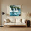 «Hawaiian Waterfalls», art mural en métal vert-722204945