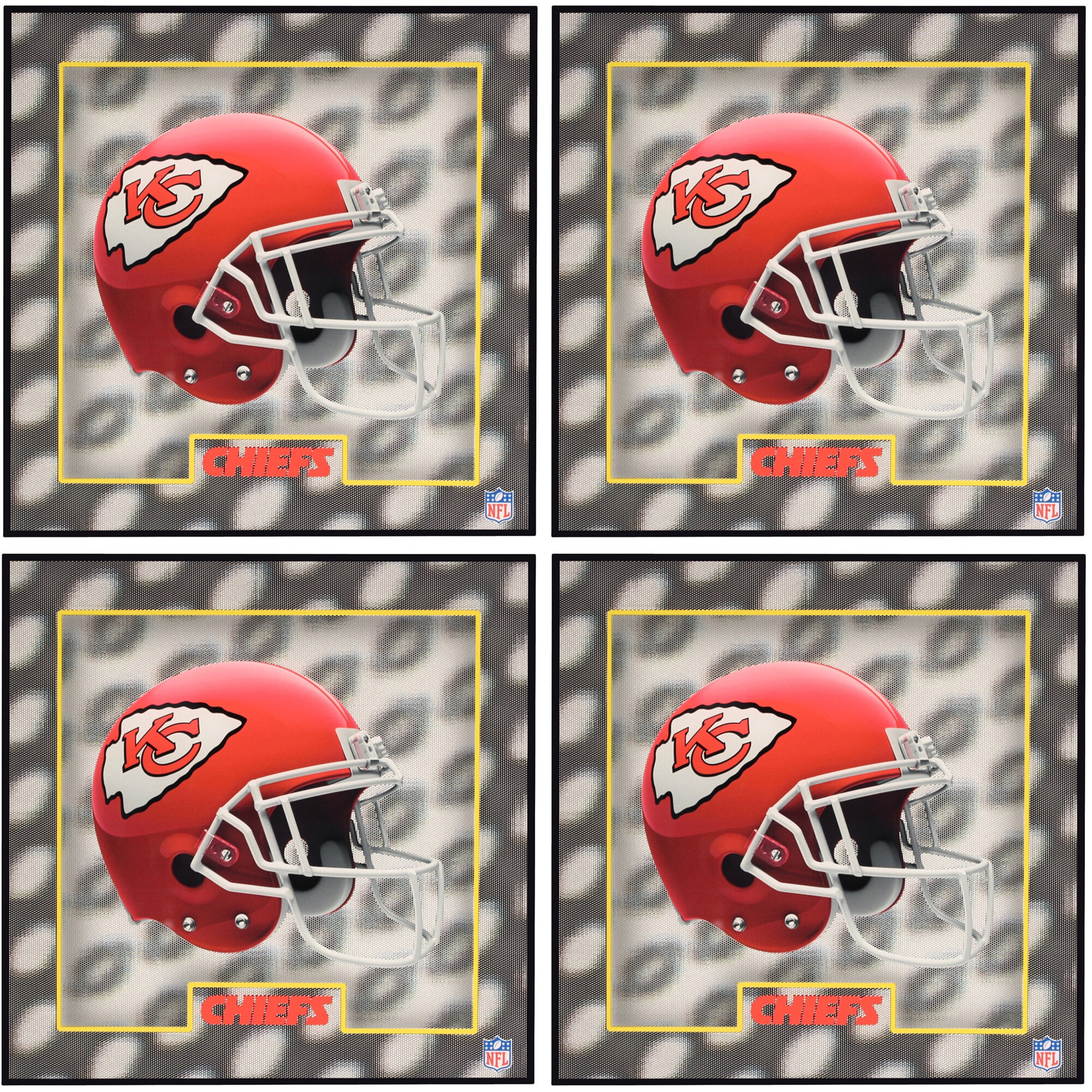 3D NFL Stadium Coaster Set - Kansas City Chiefs