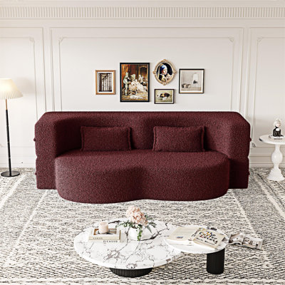 Convertible Floor Sofa With Pillows
