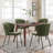 Briyona 19.69'' W Mid-Century Modern Fabric  Upholstered Dining Side Chair -1649304862