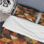 Ensemble de housse de couette glamour brun beige et triangulaire-109148795