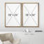 Mid Century Modern Boho Bauhaus Solar Sun Abstract Art Decor Framed On Canvas 2 Pieces Print-71660216-71660213