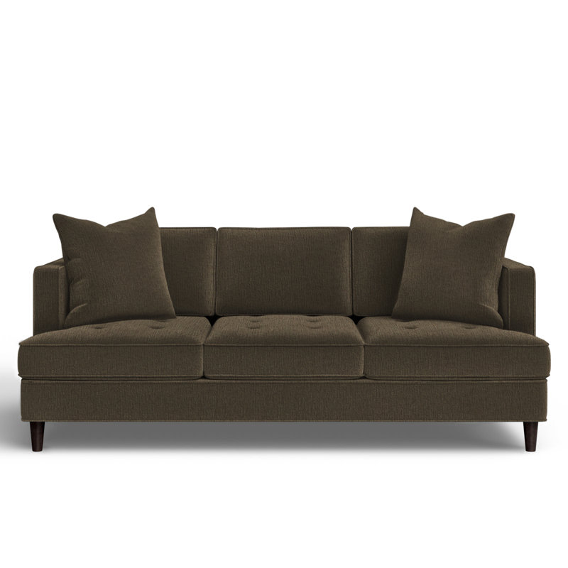 Upholstered 84'' Sofa, Heavenly Olive Chenille