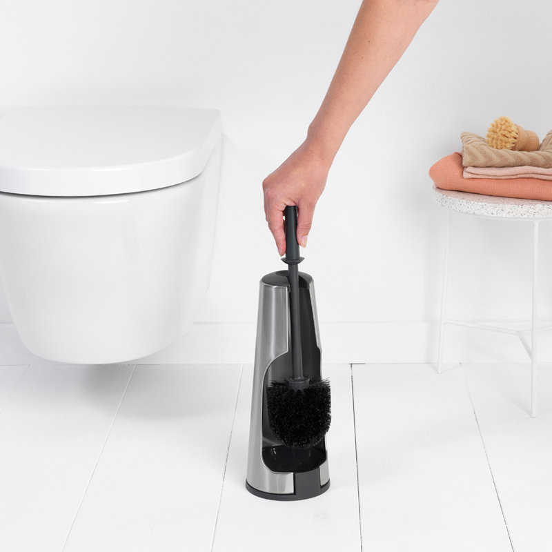 Brabantia Renew Toilet Brush and Holder, Matt Steel