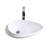 Vitreous China Oval Vessel Bathroom Sink
