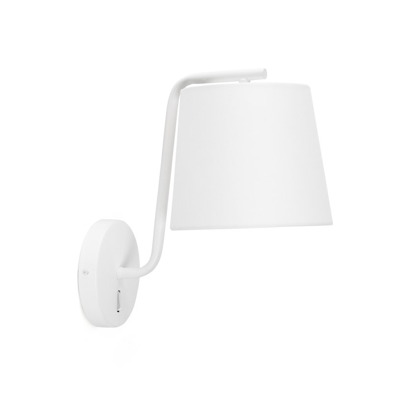 Hagan Armed Sconce, White