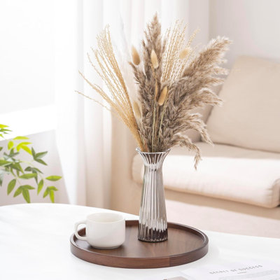 Silver Ceramic Vase for Home Decor