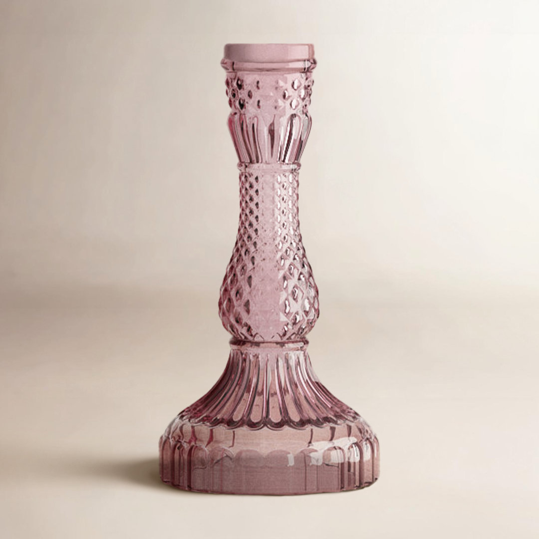 Eliana Samira Glass Tabletop Candlestick Birch Lane™ 