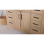 Ensemble de meuble-lavabo simple en bois massif 48 po avec lavabo en quartz Carrara de 1,5 po Tidworth-761863594-739563219