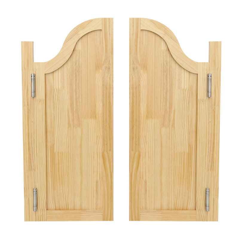Double cloison en bois massif, 35.43" x 31.49", Couleur de bûche