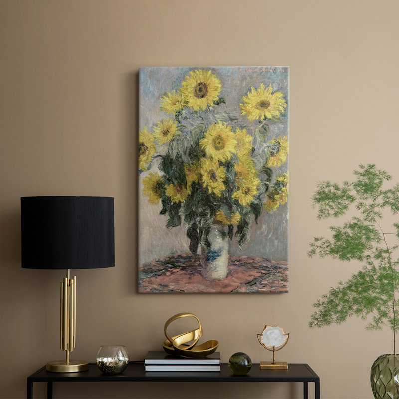 Imprimé floral rétro CCXLI - galerie enveloppée Cavas, H 60 po x l 40 po