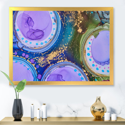 «Mauve et or», reproduction d'art sur toile