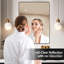 Miroir de salle de bain 36 po x 24 po avec cadre en aluminium noir - reflet transparent du verre flotté HD, cadre rouillé, mesure à l'épreuve, support en Z pour un montage mural sécuritaire, emballage sécuritaire 24 po x 36 po-550255189-550255184