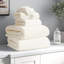 Ensemble de serviettes 6 pièces Lavish Home - Accessoires de salle de bain en coton avec 2 serviettes de bain, 2 débarbouillettes et 2 débarbouillettes - Draps de bain lavables à la machine-27040963-129508141
