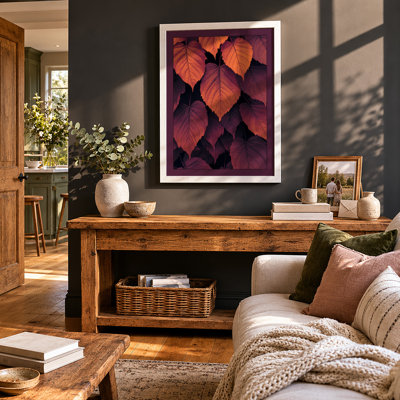 Autumn Leaves Study Botanical - Framed Print