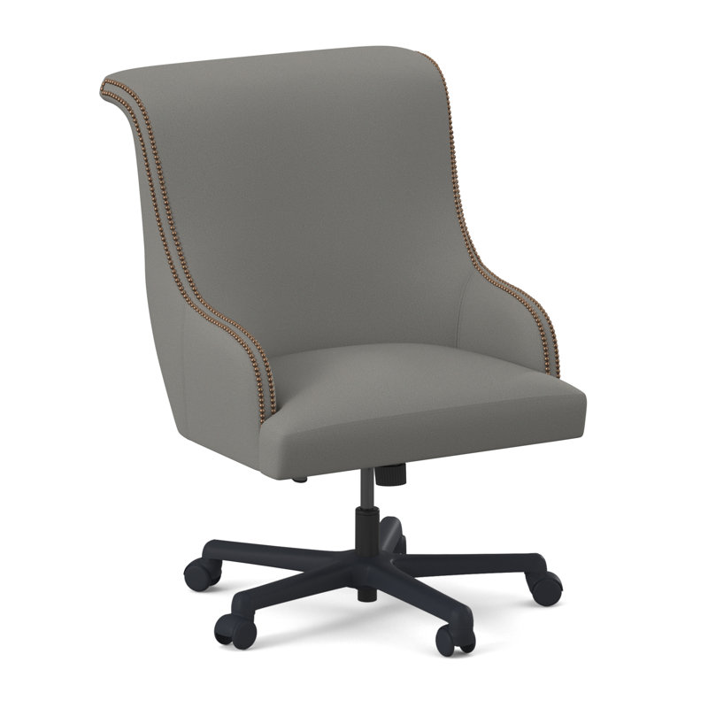 Madison Office Chair, Antique Brass Small, Fizz Ivory