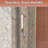5/16 In.  8mm  Clear Heavy - Duty Tempered Glass For 56 60 W X 58 H Semi Sliding Bathtub Door, Rust , Wall Profile Adaptability, Smooth Door With Glass, Rustproof Fully Adjustable Dimensions, Easy