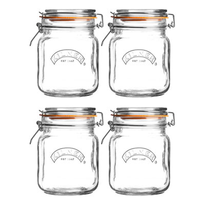 Kilner clip top square jar