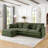 L-ShapeModern Sectional Sofa with Ottoman-1342094614