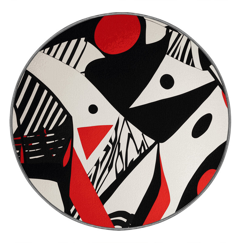 Tapis Cerise Wave, Rond 6 pi