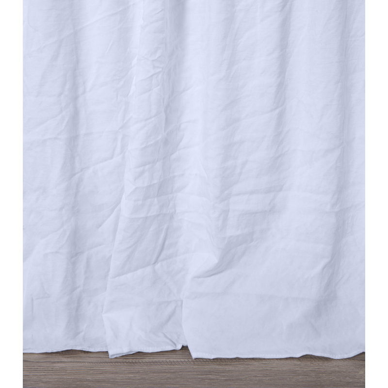 Aria French Country Chic Pinch Pleat Pintuck Ruffle Skirt Bedspread Set, Full Bedspread + 2 Standard Shams, White