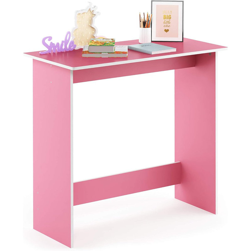 Simplistic Study Table, Pink, 15.5 In