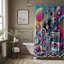 Rideau de douche standard 1 pièce Cortavion Abstract Pulse-400175959