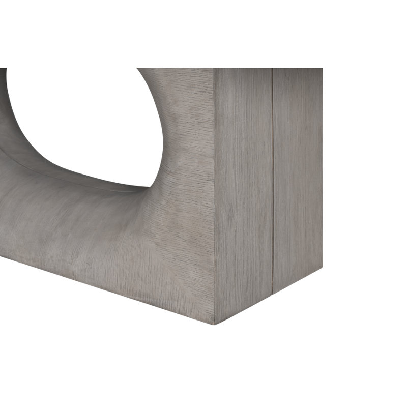Luka 96" Modern Wood Dining Table in Dusted Stone Brown Finish with Clean Lines