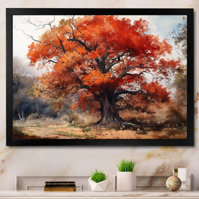 Keneilwe " Fall Foliage Tree In The Woods I "