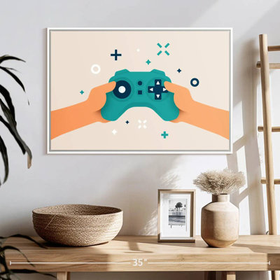 Video Game Joystick Cartoon