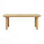 Table basse d'extérieur carrée en bois d'acacia