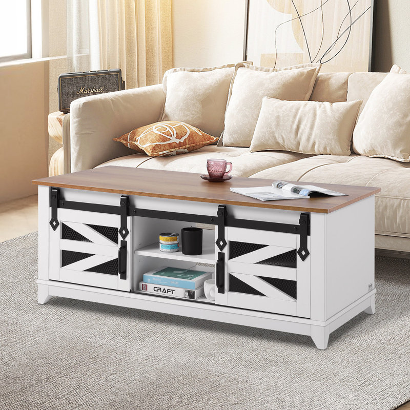 Block Coffee Table with Storage