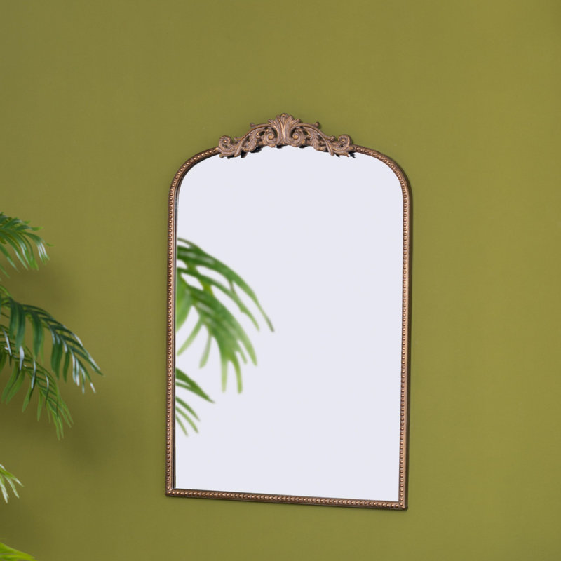 Baroque Inspired  Accent Mirror, Gold, 36" x 24"