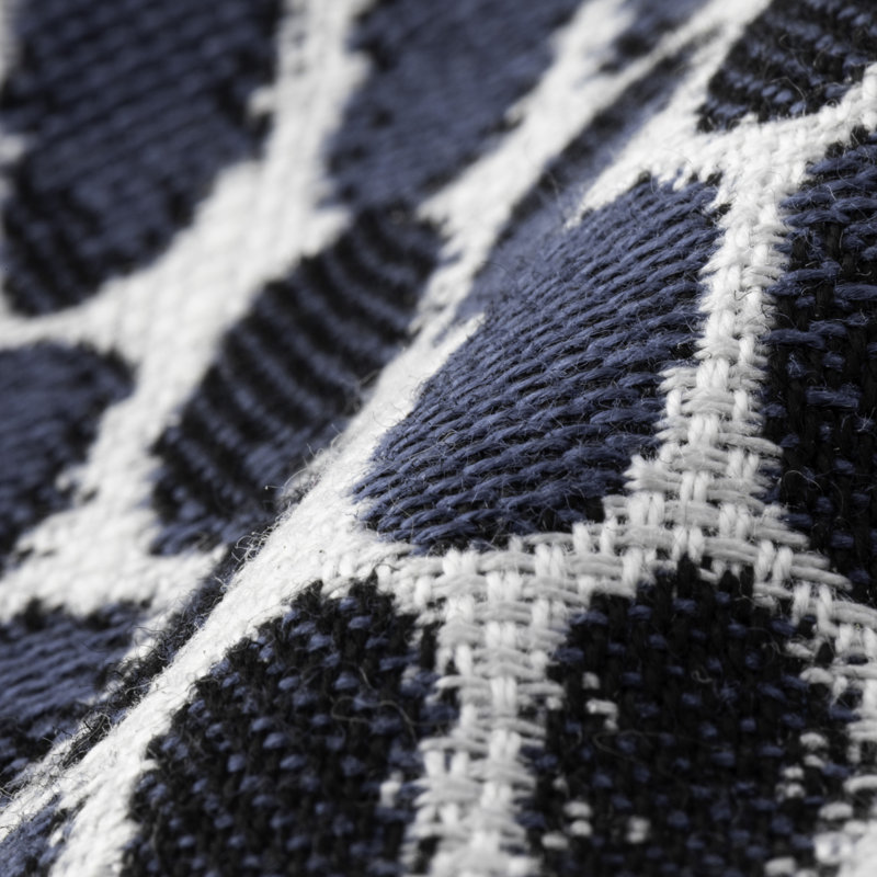 Thumbprint Outdoor Rectangular Pillow Cover & Insert, Indigo