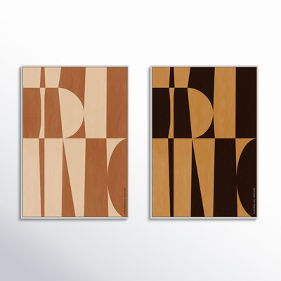 Hues of Geometry 2-Piece Wall Art Set