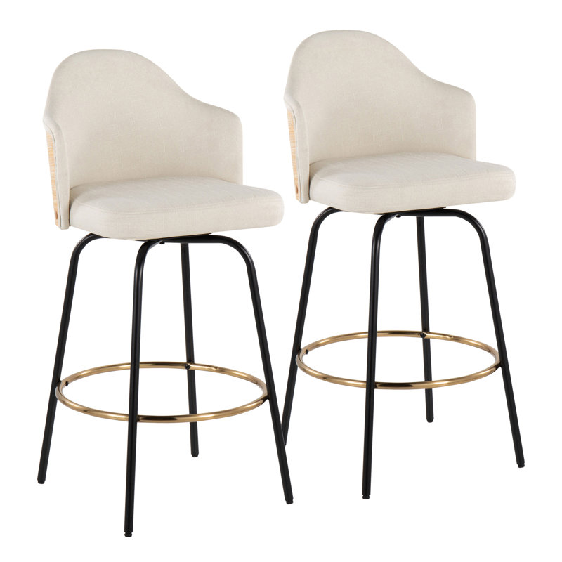 Tabouret de bar et de comptoir Arabelle, Gris anthracite, 29 po